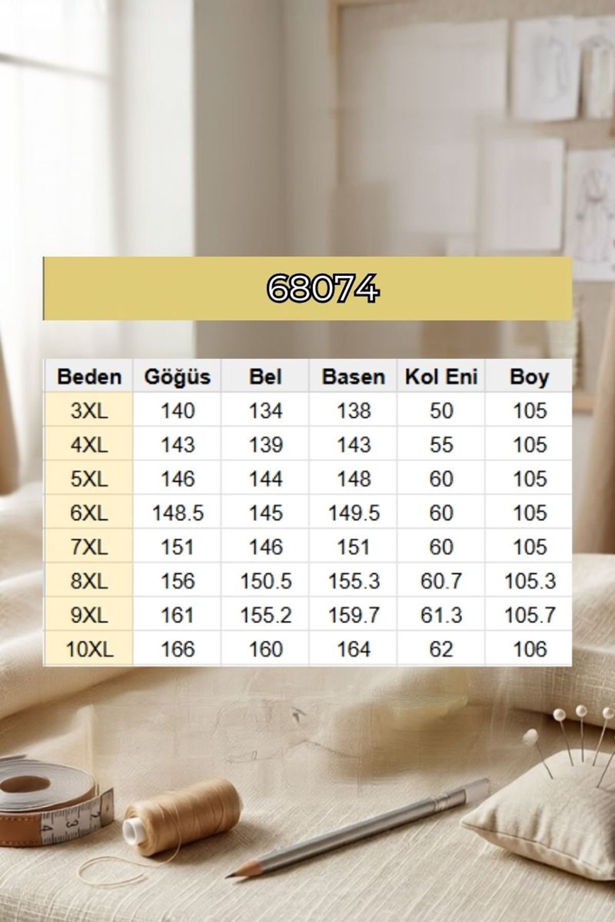 68074 Büyük Beden Düğmeli Düşük Kol Tunik - Şeker Pembesi
