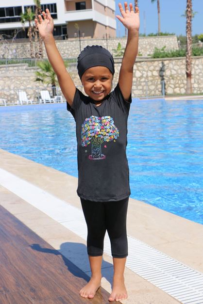 1708 Kids Swimsuit- Black