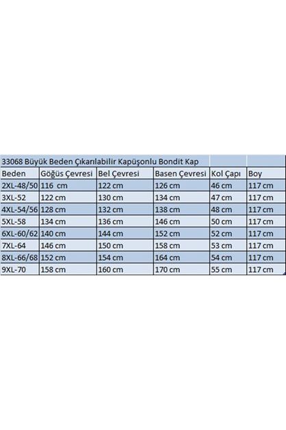 33068 Büyük Beden Kapüşonlu Bondit Kap- Camel