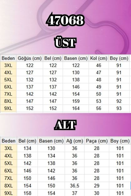 47068 Büyük Beden Çıtçıt Detaylı Modal Tunik Takım - Siyah