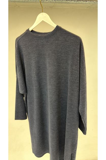 T-1190 Büyük Beden Basic Mir Tunik - Lacivert