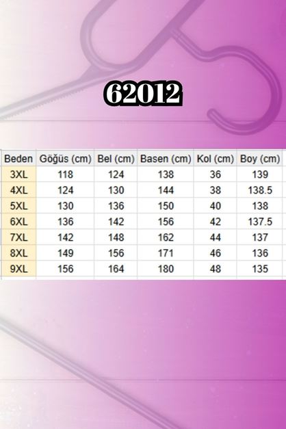 62012 Büyük Beden  Kolu Lastikli Desenli Micro Elbise - Siyah Dal Desenli