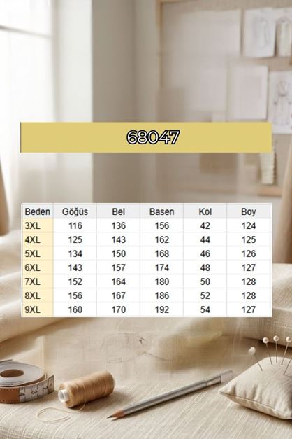 68047 Büyük Beden Boydan Düğmeli Double Tensel Tunik - Siyah