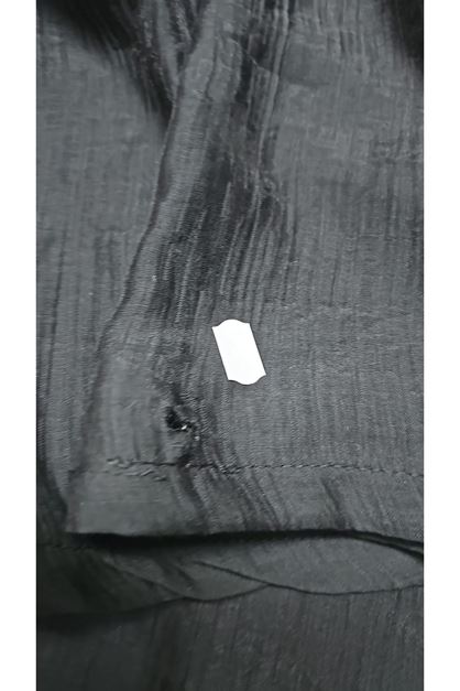 D-69009 Büyük Beden Beli Lastikli Double Tensel Pantolon Etek - Siyah