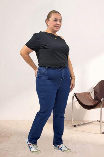5053 Darpaça Kot Pantolon - Koyu Mavi