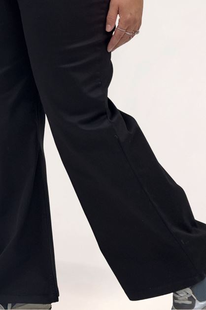 5061 Dikiş Detaylı Kot Pantolon - Füme