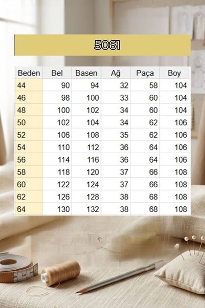 5061 Dikiş Detaylı Kot Pantolon - Siyah