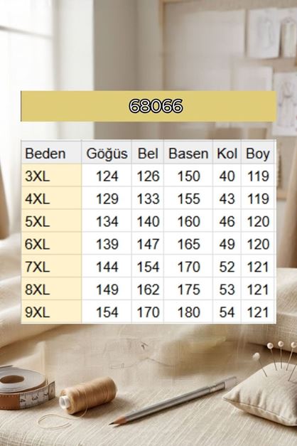 68066 Büyük Beden Yanı Yırtmaçlı Düğmeli Jakar Çilek Tunik - Nefti