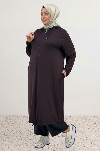 3154 Plus Size  Jacket - Plum