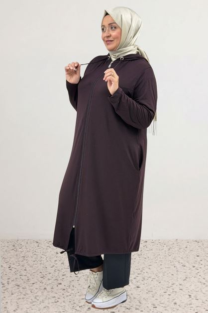 3154 Plus Size  Jacket - Plum
