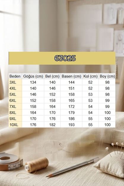 63025 Büyük Beden Çıtçıt Detaylı Modal Kap - Kahve