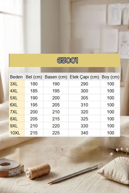 65001 Büyük Beden Basic Penye Etek - Lacivert