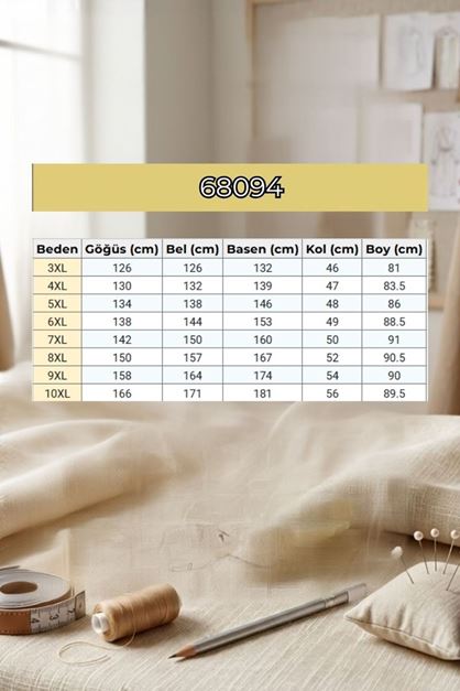68094 Büyük Beden Manşetli Desenli Mango Tunik - Yaprak Desenli Lacivert