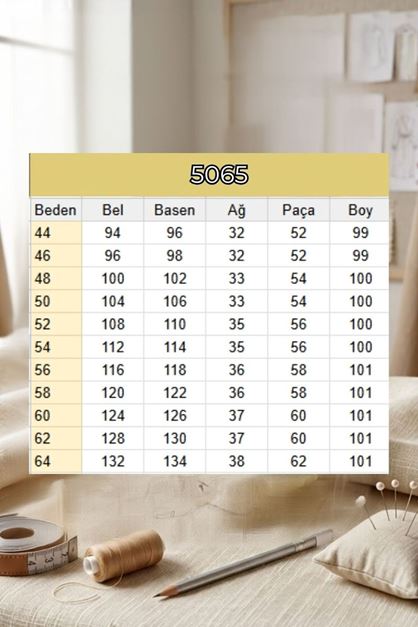 5065 Cepsiz Borupaça Kot Pantolon - Siyah