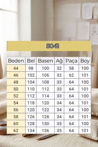 5041 Beli Bağcıklı İspanyol Paça Pantolon - Siyah