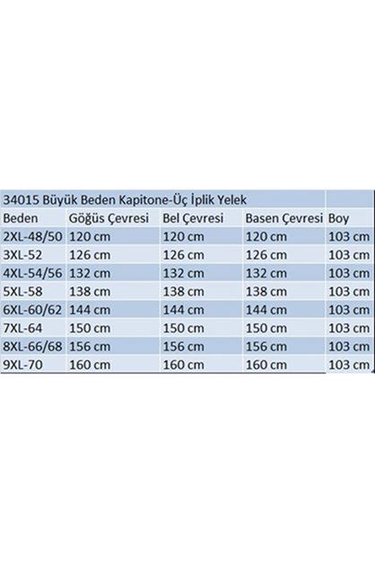 T-24032 Büyük Beden Kapitone-Üç İplik Yelek- İndigo