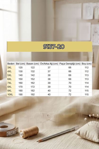 9137-20 Büyük Beden İspanyol Paça Kot Pantolon - Siyah