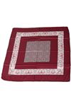 17127 Ethnic Patterned Rayon Scarf - Cherry