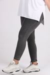 9109 Plus Size Elastic Waist Skinny Leg Jeans - Anthracite