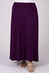 5031 Plus Size Basic Skirt - Purple