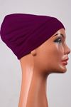 801 Elastic Underscarf Bonnet- Navy Blue