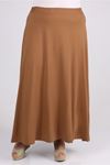 5031 Plus Size Basic Skirt - Terra Cotta