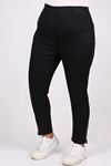 9121 Plus Size Elastic Waist Skinny Leg Jeans - Dark Navy Blue