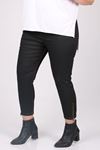 9121 Plus Size Elastic Waist Skinny Leg Jeans - Dark Navy Blue