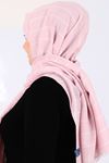 17068 Striped Cotton Shawl -Pink