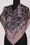 17183  Fermuar Desenli Rayon Eşarp - V3