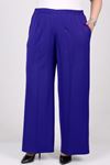 29019 Oversized Lycra Trousers with Elasticated Waist - Saks