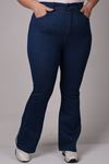 9110 Plus Size Flared Jeans - Anthracıte