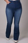 9110 Plus Size Flared Jeans - Anthracıte