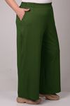 9160 Plus Size High Waist Elastic Pants - Terra Cotta