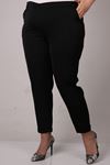 9052 Plus Size Double Leg Pants - Stone