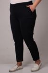 9052 Plus Size Double Leg Pants - Stone
