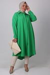 38042 Large Size Mevlana Goffre Tunic - Benetton