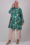 38069 Plus Size Elastic Ankle Jesica Tunic-Circle Pattern Benetton