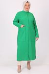 38071 Plus Size Crepe Pocket Tunic -Benetton