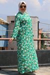  32042 Plus Size Patterned Jesica Dress-Magnolia Pattern Benetton