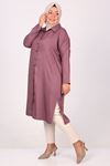 38055 Plus Size Low Sleeve Belmando Shirt- Lilac