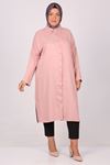 38055 Plus Size Low Sleeve Belmando Shirt- Powder