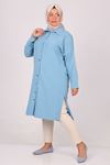 38026 Plus Size Star Airobin Shirt- Baby blue