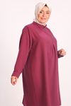 28027 Large Size Miracle Tunic - Dark Rose