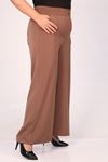 39037 Plus Size Aspen Elastic Waist Trousers - Mink