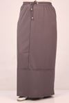 35004 Large Size Two Thread Piece Skirt-Grey