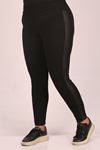 29504 Large Size Scuba Tights with Side Waterport-Black