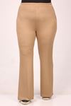 39506 Plus Size Flare Leg Two Threads Crystal-Mink