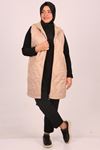 34015 Large Size Quilted-Three Thread Vest-Mink