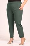 39046 Large Size Scuba Double Leg Trousers-Emerald